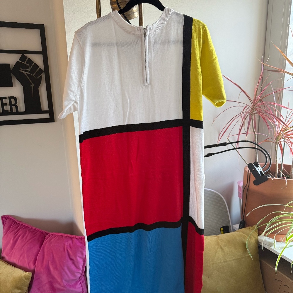 Color Block Knit Dress